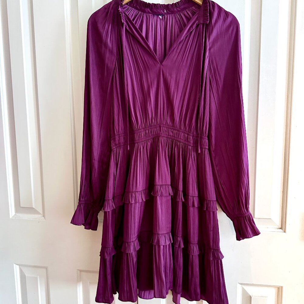Purple Silk Dress